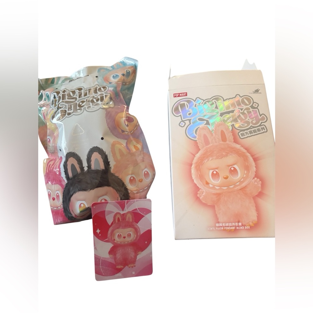 Pop Mart The Monsters Labubu Big into Energy 'Love' Authentic Sealed Bag - Picture 4 of 15
